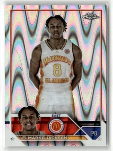 2023 Topps Chrome McDonald's All American #56 Elmarko Jackson RayWave - Picture 1 of 2