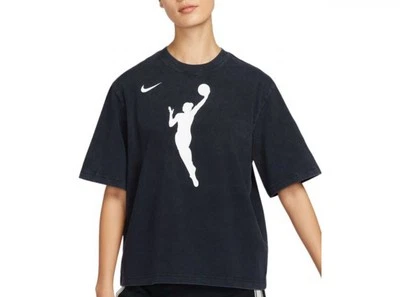 NIKE TEAM 13 WNBA BOXY T-SHIRT FJ0830-010 Women’s Small / Washed Black - Image 1 of 4