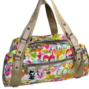 Tokidoki LeSportsac Love Me Print Weekender Duffel Bag Rare Retired - Picture 1 of 15