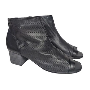 Kelsi Dagger Womens Size 8.5 Simone Black Open Toe Booties Heeled Sandals - Picture 1 of 9