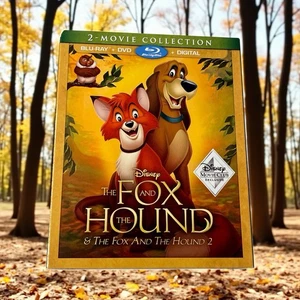 Disney The Fox And The Hound 2-Movie Collection (Blu-ray, DVD, 2018) New Sealed - Picture 1 of 4