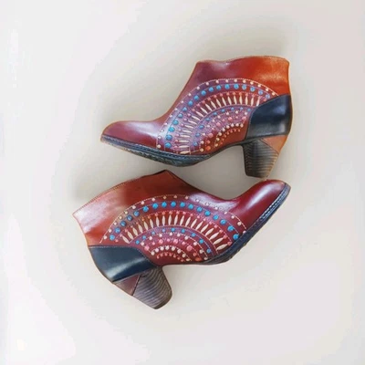 L'Artiste by Spring Step Mujer Boho Bordado Botines Western 42 (10.5) Foto 1 de 4