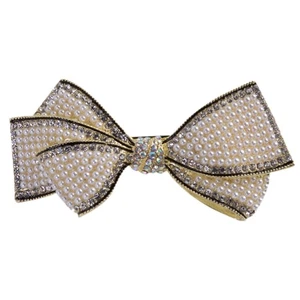 Épingle à Cheveux Noeud Perle Femme Miss Accessoires pour Filles Mariage Clips - Photo 1/12