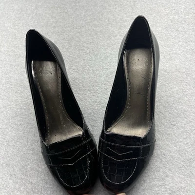 Zapatos de salón Alex Marie negros de tacón mocasín para mujer talla 8 M Foto 1 de 4