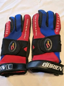 OBRIEN Hotskins Neoprene Gloves Red/Black/Blue Large Used - Bild 1 von 4