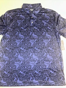 Ben Hogan Herren Print Golf Poloshirt, Peacoat Print Gr. M - Bild 1 von 8