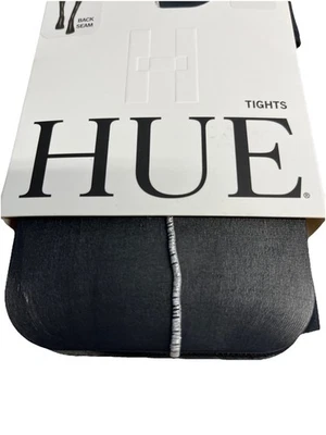 Medias de costura trasera para mujer Hue negras plateadas S/M Foto 1 de 4