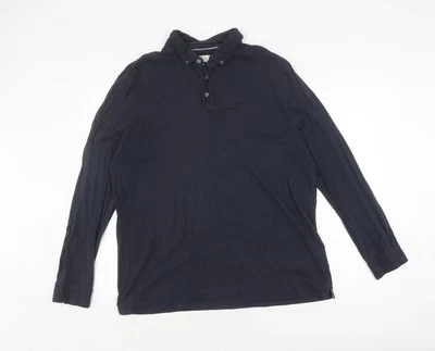 Jasper Conran Men's Black Long Sleeve Polo Size L - Image 1 of 4