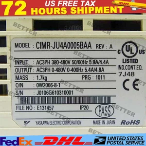 Brand Yaskawa CIMR-JU4A0005BAA CIMRJU4A0005BAA Inverter New Expedited Shipping - Picture 1 of 2