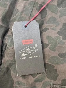 NWT LEVIS SZ 31  FRESH LEAVES X JUSTIN TIMBERLAKE HI BALL CARGO PANTS CAMO JEANS - Picture 1 of 23
