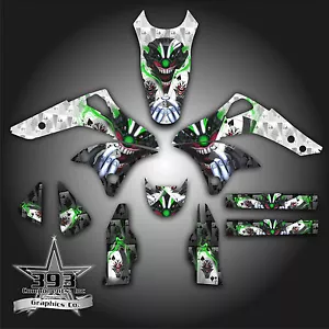 KAWASAKI KX250F KXF 250 2006 - 2008 GRAPHICS KIT DECALS EVIL JOKER WHITE - Picture 1 of 1