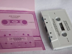 RARE vintage Joe Cocker "Cocker" PROMO ADVANCE TAPE CASSETTE - Picture 1 of 5