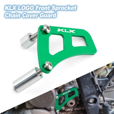 KLX LOGO Front Sprocket Chain Cover Guard For Kawasaki KLX250 KLX250S KLX300R/SM - Image 1 of 4