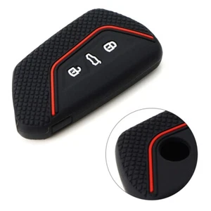 For Skoda Octavia Key Fob Cover Black Silicone Material for Durability - Picture 1 of 6
