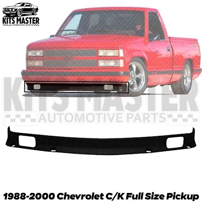 Front Lower Valance w/ Fog Light Holes For 1988-2000 Chevrolet C/K Full Size P/U Foto 1 de 4
