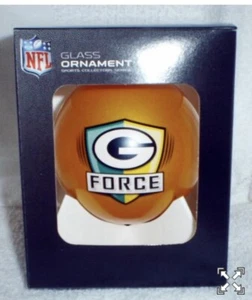 GREEN BAY PACKERS G FORCE FOOTBALL 24/7 CHRISTMAS ORNAMENT NEW - Picture 1 of 1