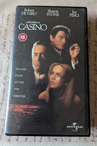 "Casino" VHS PAL UK Video 1995 Robert De Niro Sharon Stone Joe Pesci Universal - Picture 1 of 3