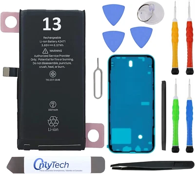 Batteria Di Ricambio Premium per Iphone 13-3227Mah, Identico All'Originale, Kit  - Immagine 1 di 4