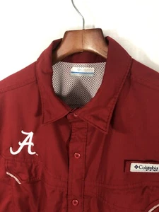 Columbia Herren Hemd 100% Polyester Kurzarm Button-Down L - Bild 1 von 6