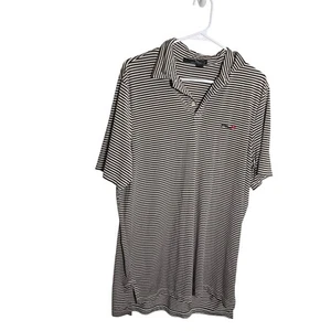 RLX Ralph Lauren Polo Shirt Men's Large Striped Athletic Collared Preppy Top - Picture 1 of 7