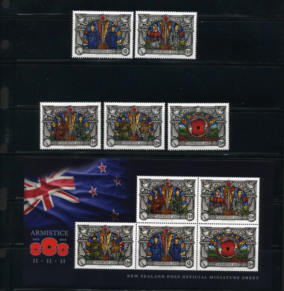 Nueva Zelanda MNH 2018 2819-23a Fin de la Primera Guerra Mundial SH490 Foto 1 de 1
