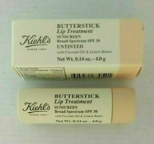 Kiehl's Butterstick Lip Treatment Sunscreen SPF 30 Untinted  4g New in Box