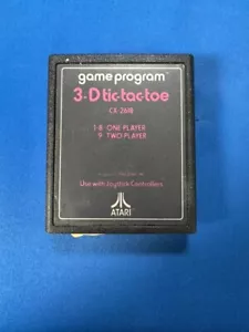 3-D Tic-Tac-Toe (Atari 2600, 1980) Cartridge Only Tested Read - Picture 1 of 1