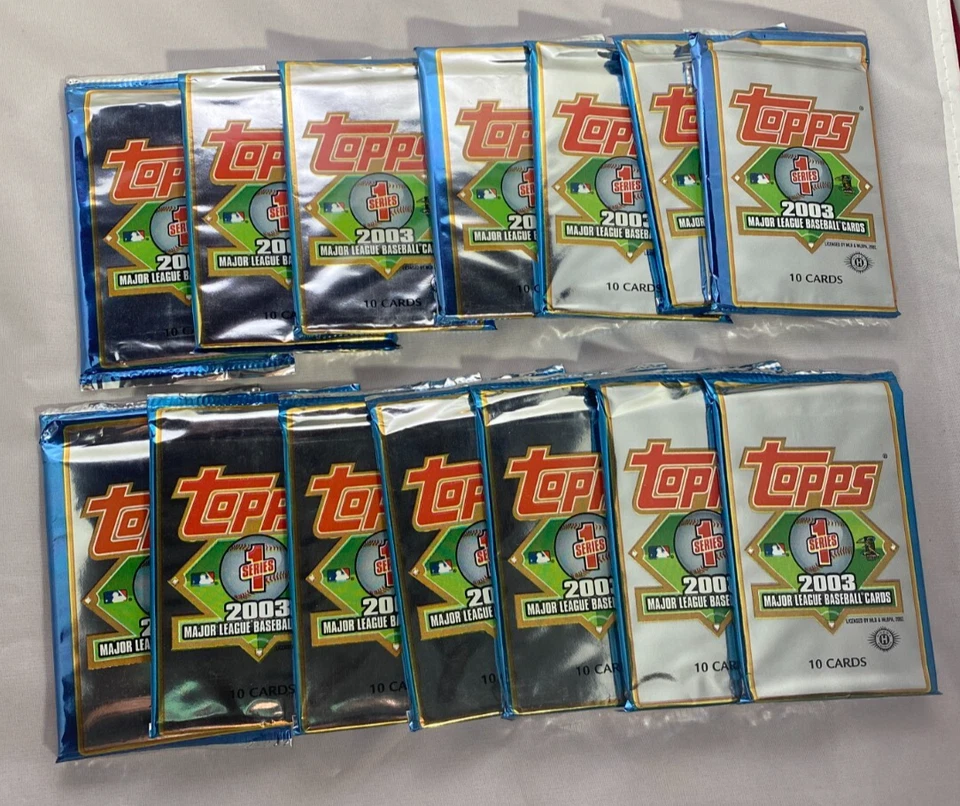 MLB 2003 Topps Baseball Series 1 Trading Card Pack 10 Cards