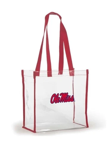 Ole Miss 214 NCAA Clear Stadium Tote Purse Bag by Desden Cover