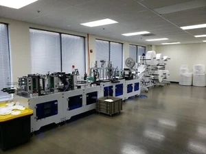 Fully Automated High efficiency face Mask making Production Machine & material - Picture 1 of 5