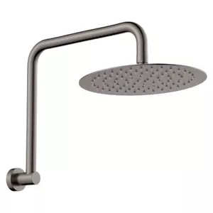 Fienza Gooseneck Shower Arm Rose Set Kaya Gun Metal 411125GM-A - Picture 1 of 1