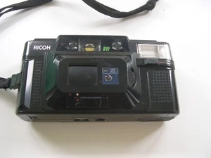 RICOH FF-3 AF 35MM FILM POINT AND SHOOT CAMERA BLACK TESTED - Picture 1 of 4