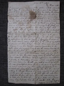 Civil War Era Letter, Lemon Family, written to Franklin, Virginia, June 1863! - Picture 1 of 3
