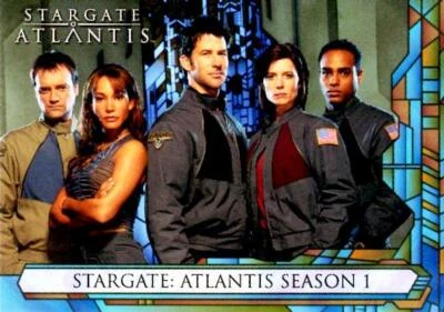 RITTENHOUSE -STARGATE ATLANTIS SEASON 1 P1 PROMO INSERT TRADING CARD 2005 - Image 1 of 2