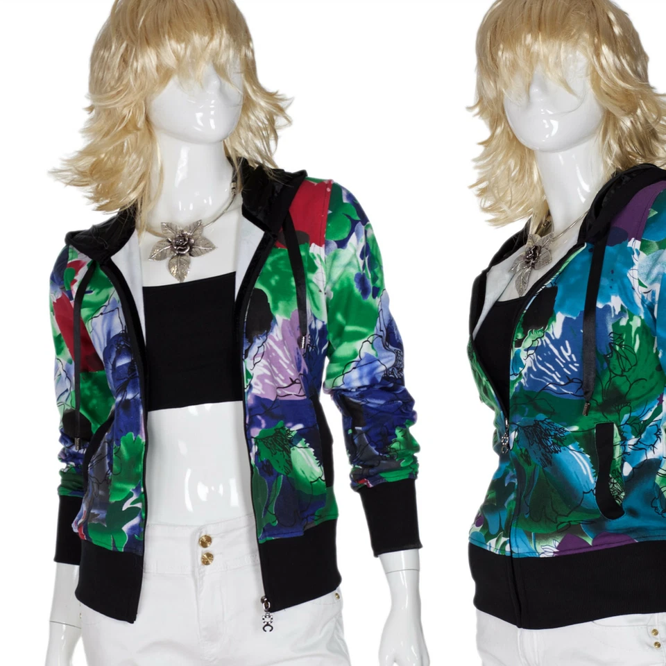 Räumungsverkauf Damen Sweatjacke Sweatshirt Jacke Hoodie Kapuzenpullover Pulli - Bild 1 von 1