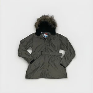 Columbia Beverly Mountain II Omni Heat Parka Winter Coat Women's Size XL Belted - Picture 1 of 9