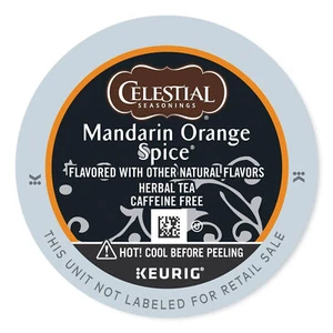 Celestial Seasonings Mandarin Orange Spice Herb Tea K-Cups 24/Box - Picture 1 of 1