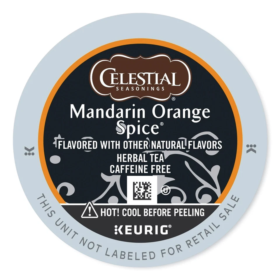 Condimentos Celestiales Mandarina Naranja Especias Hierba Té K-Cups 24/Caja Foto 1 de 1