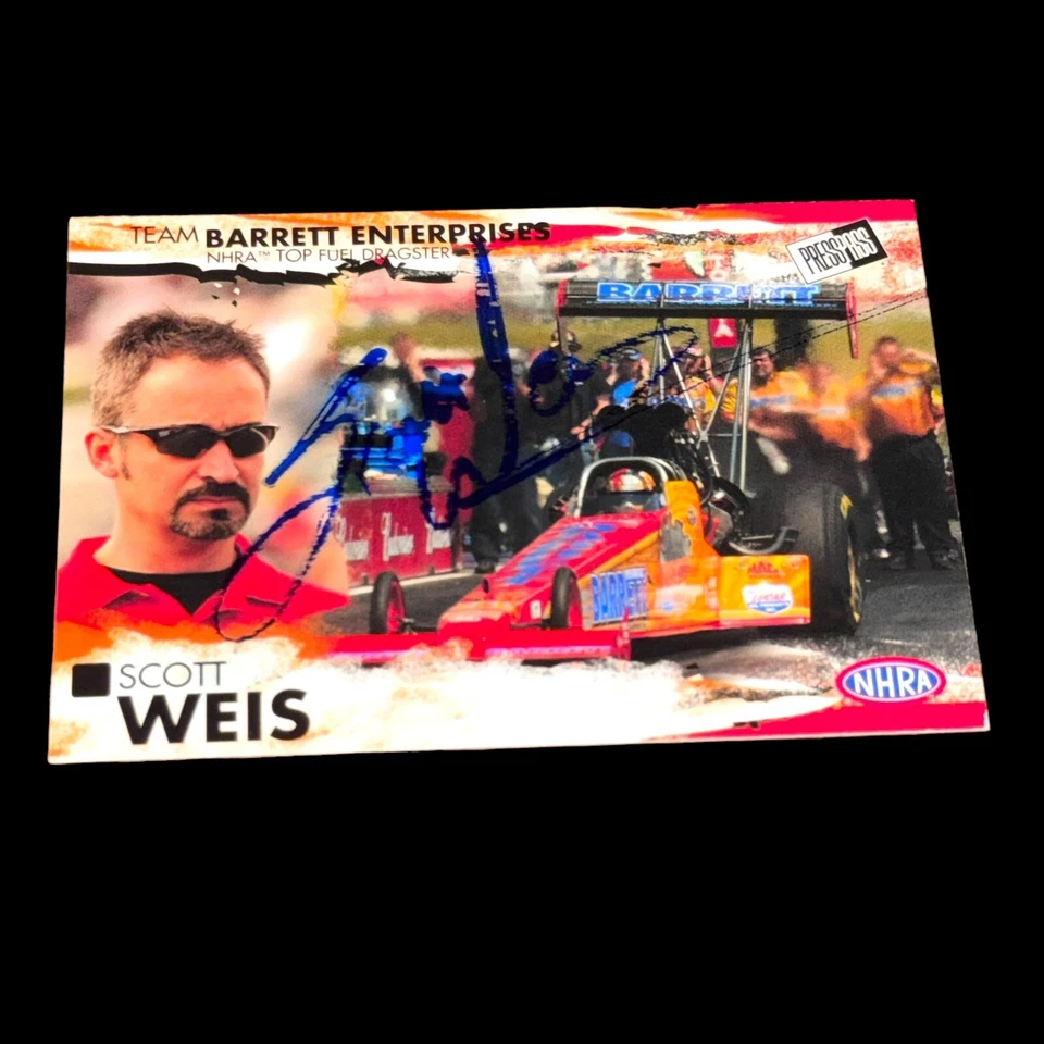 Scott Weis 2005 PRESS PASS RACING #11 autographed TOP FUEL NHRA card RARE V2 - Image 1 of 1