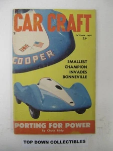 Car Craft Digest Size Magazine October 1954 Santa Ana-Versary Waltz - Imagen 1 de 3