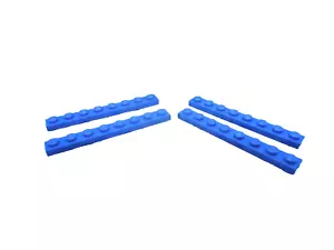 Lego 4 blaue 1x8 Grundplatte NEU - Bild 1 von 1