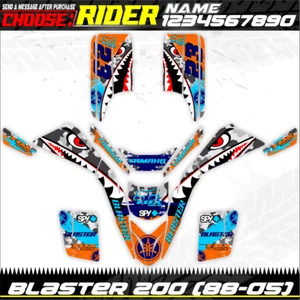 blaster 200 yfs 200 Kit stickers graphics decals Quad Yamaha 88 - 05 wrap atv - Bild 1 von 3