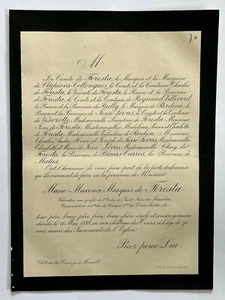 Gooley Cabrières Faire Part Chabrillan Cheysserie Jouffroy La Varenne 1888 - Picture 1 of 1