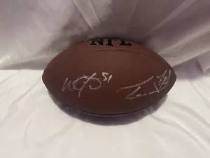 Bussin' With The Boys Taylor Lewan & Will Compton firmato NFL Football JSA - Foto 1 di 4