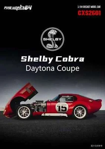 New 1:64 Scale Fine Works Shelby Cobra Daytona Coupe Diecast Toy Car Model Gifts - Picture 1 of 9