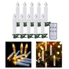 10 pièces bougies bougies coniques Chirstmas pour cadeau de décoration de