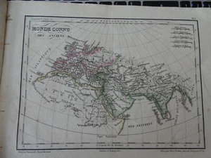 Carte monde connu des anciens  par tardieu  1822 - Foto 1 di 1