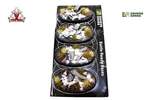 Gamers Grass Beige Winter Bases Bases Oval 60mm (x4) - Picture 1 of 3