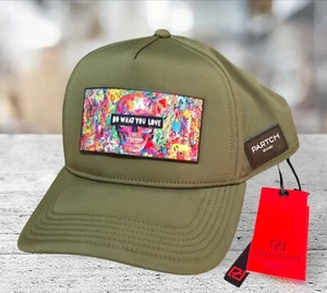 PARTCH "DO WHAT YOU LOVE" Green Snapback Trucker Hat w/Removable Patch and Box - Picture 1 of 8