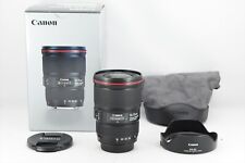 Canon EF 16-35mm f/4 L IS USM Lens + Hood Near Mint in Box From Japan #7460N